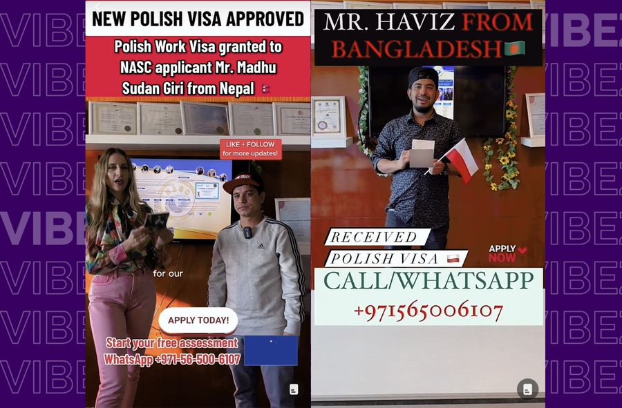 Zagraniczne media społecznościowe reklamują polskie wizy