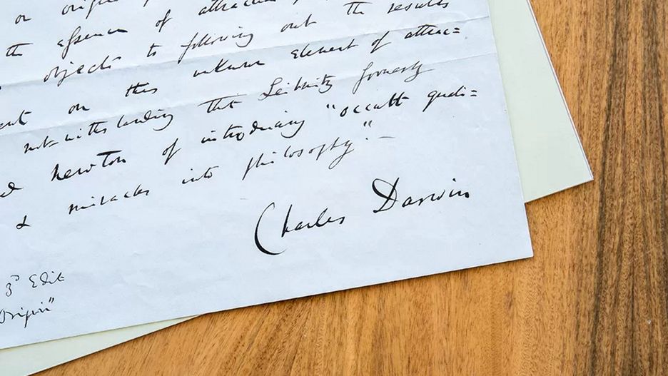 Dokument z podpisem Karola Darwina
