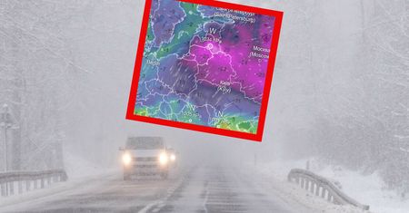 Metrowe zaspy i -20 stopni. Pokazali, jak rozleje się mróz po Polsce