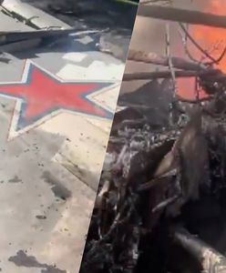 Na niebie dwa rosyjskie myśliwce. Nagle jeden atakuje drugi