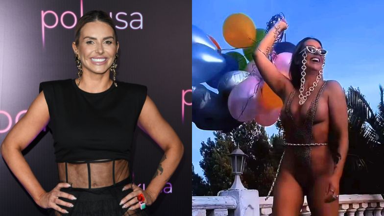 Monika Goździalska hasa w mikroskopijnym bikini