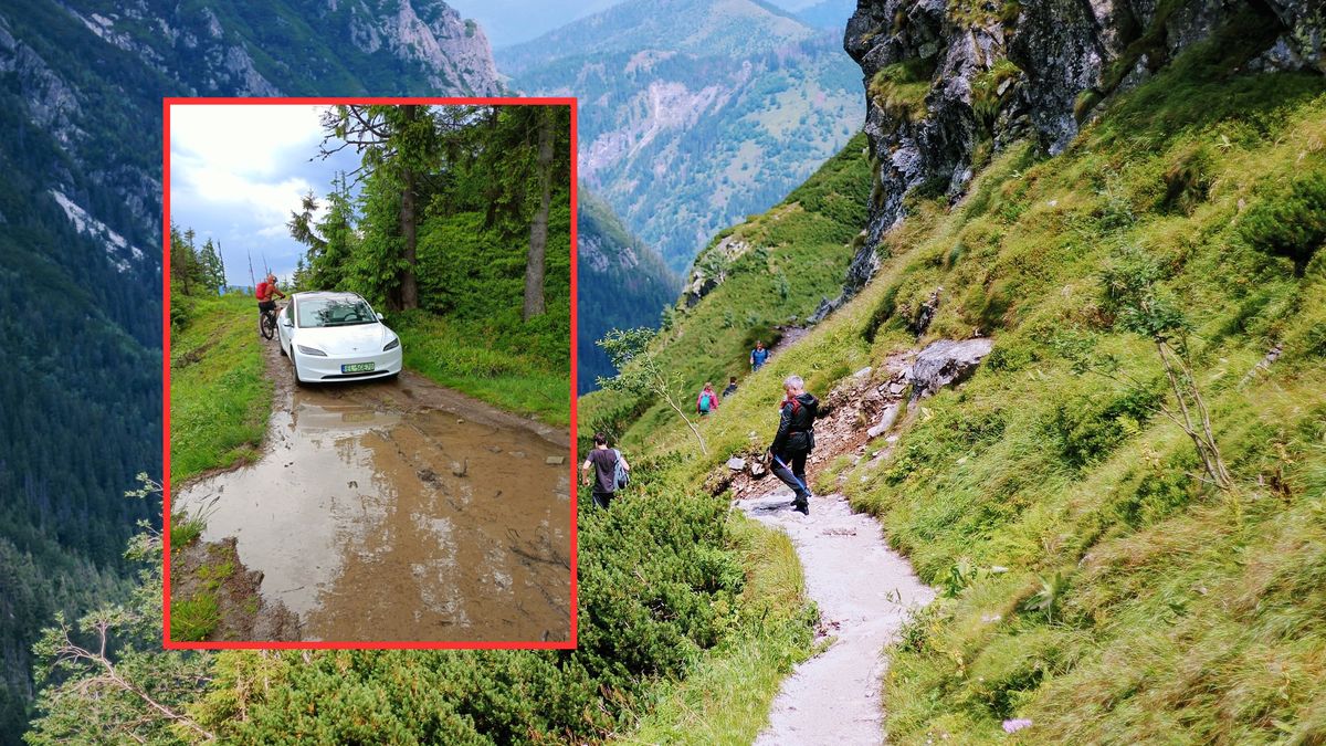 Kierowca samochodu elektrycznego próbował wjechać na szczyt Skrzycznego