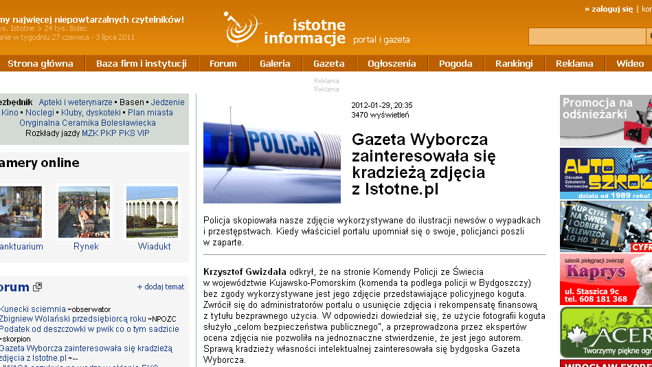 Bydgoska policja... ukradła zdjęcie radiowozu 1