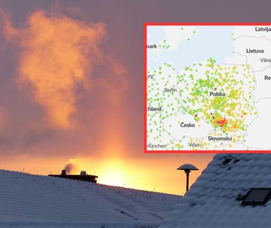Smog. Jakość powietrza 22 stycznia. Jeden rejon "świeci na czerwono"