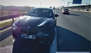 Wrocław. Po pijaku uderzył w barierki na AOW i uciekł. Policja dopadła kierowcę BMW