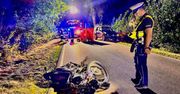 Śmierć motocyklisty. Jechał całą szerokością drogi