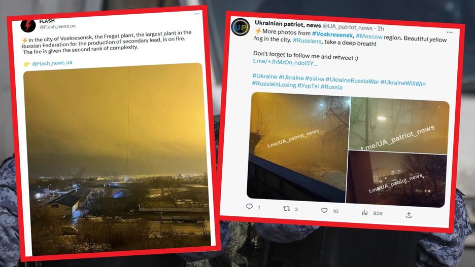 Ogromny pożar pod Moskwą