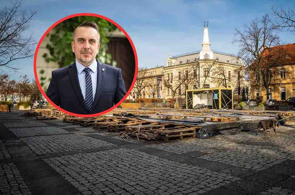 Zielona Góra: Ruszyła budowa lodowiska w centrum miasta