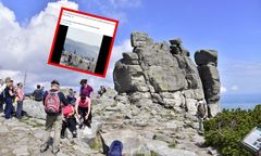 Rzadkie zjawisko na Śnieżce. Turysta zdążył to nagrać