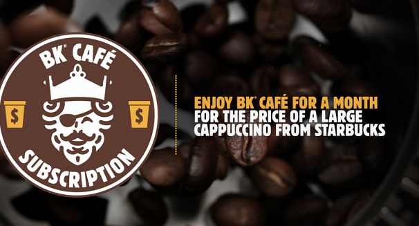 Burger King promuje swoje kawy celując w Starbucksa