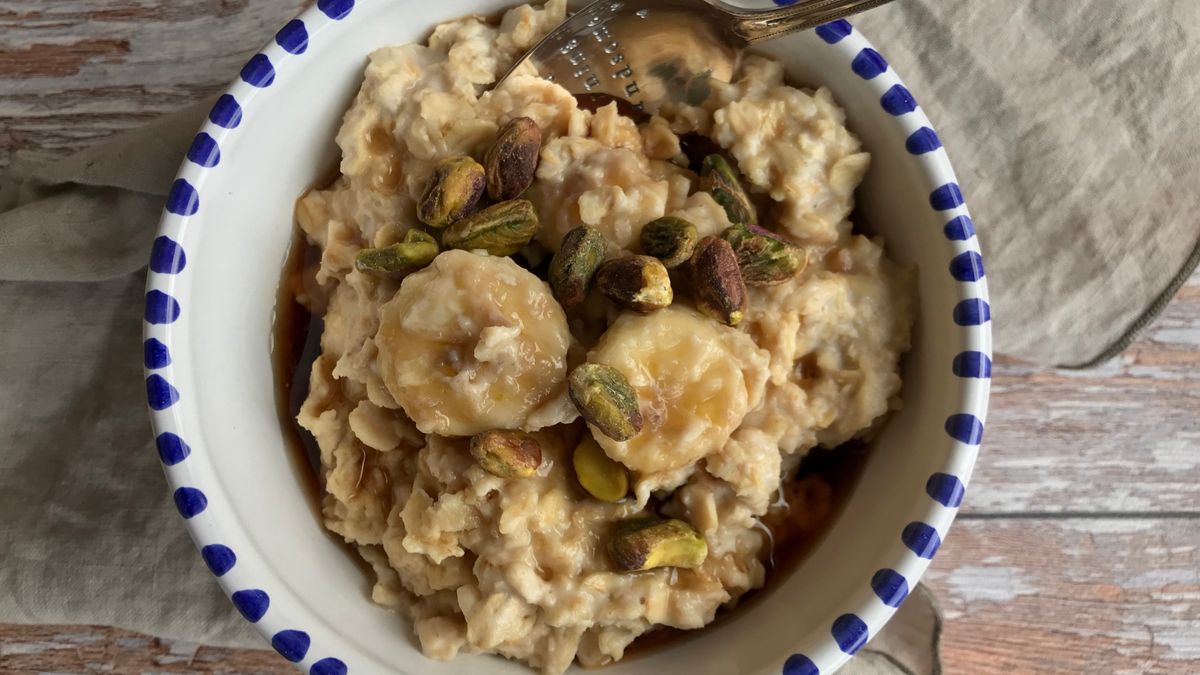 Owsianka z pistacjami