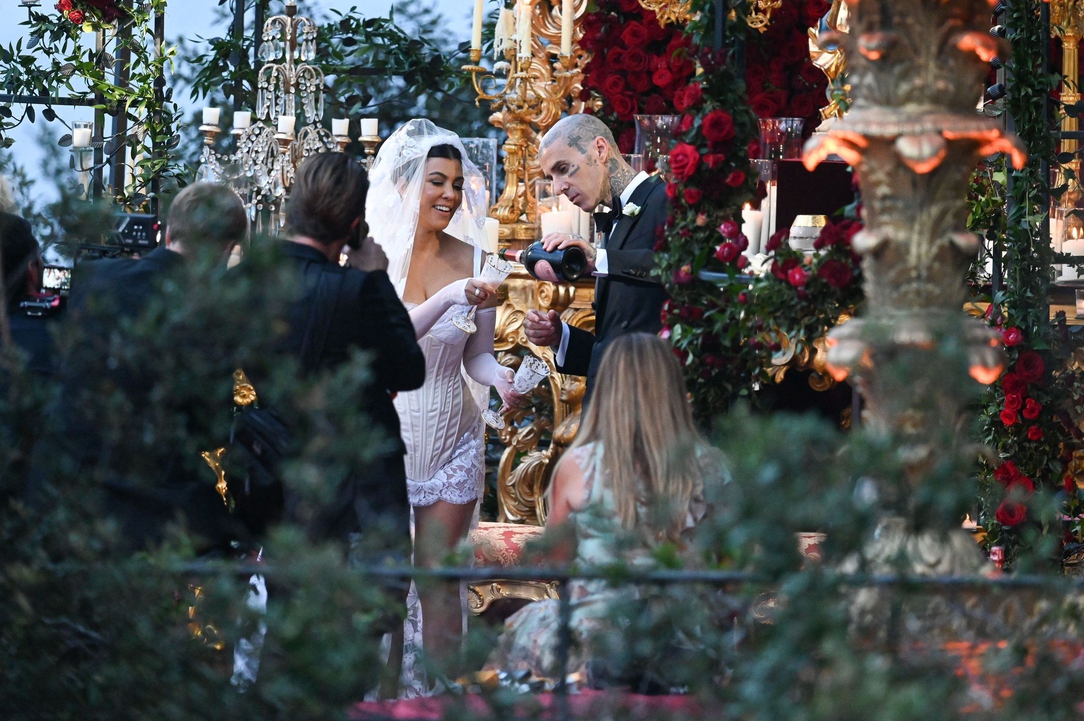 Tak wyglądał ślub Kourtney Kardashian i Travisa Barkera