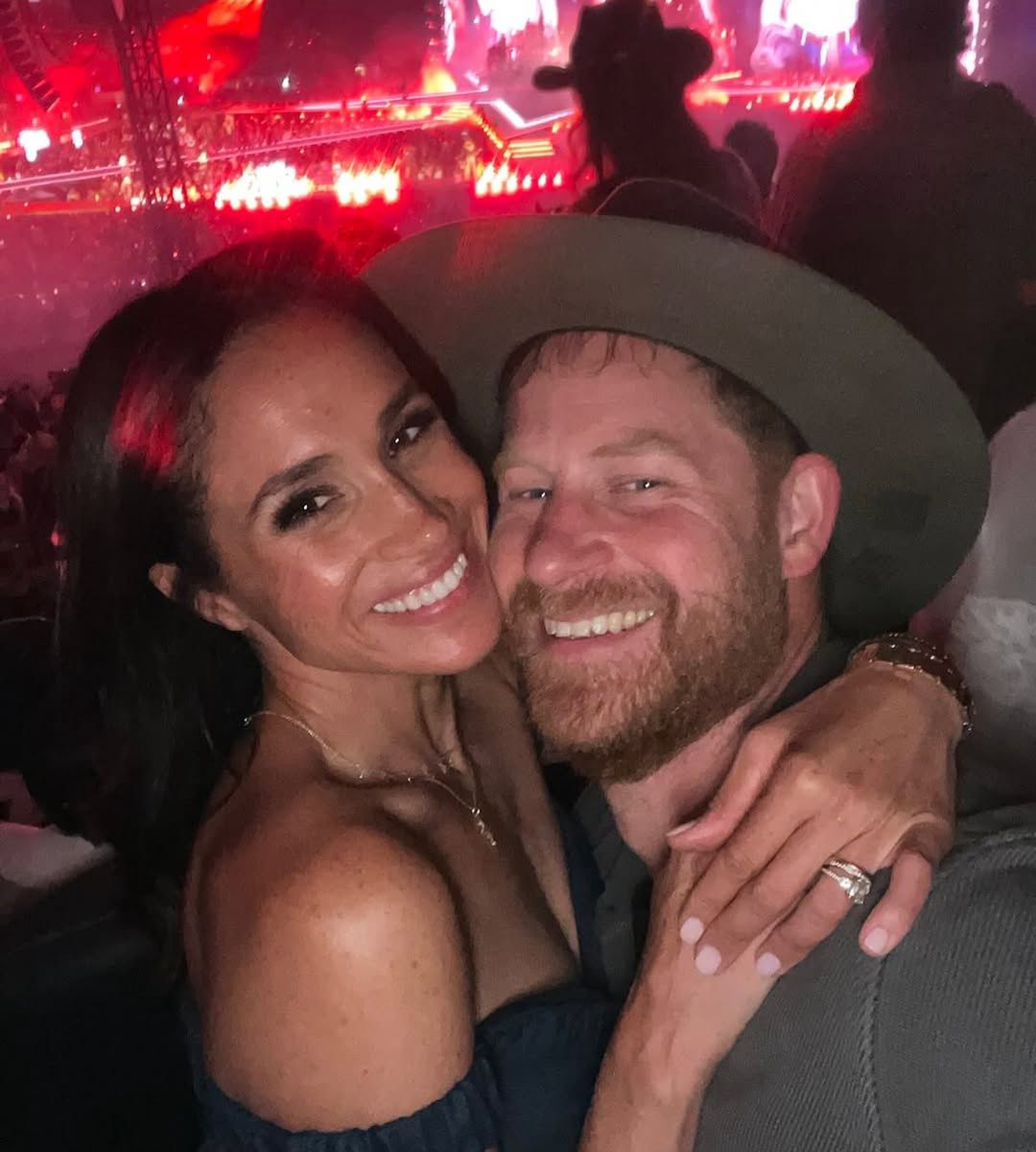 Meghan i Harry na koncercie