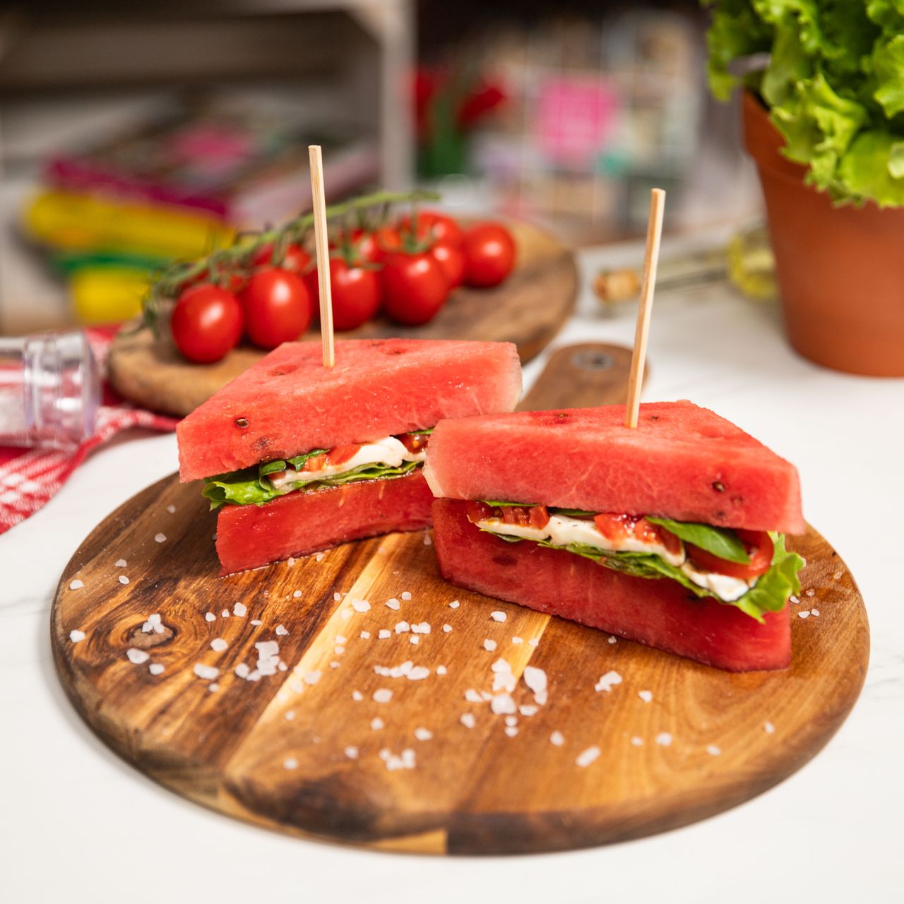 Watermelon sandwiches