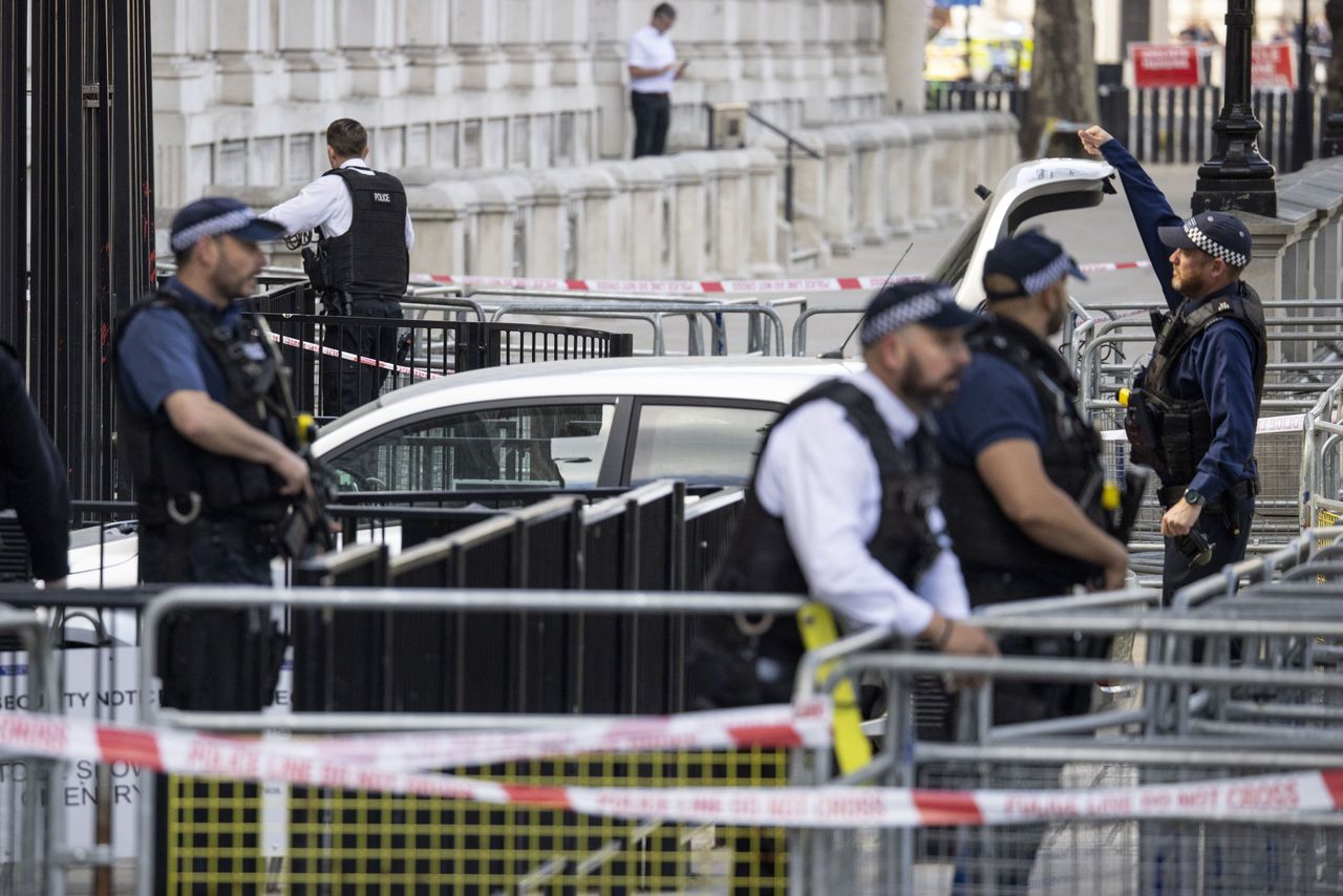 Samochód uderzył w bramę Downing Street