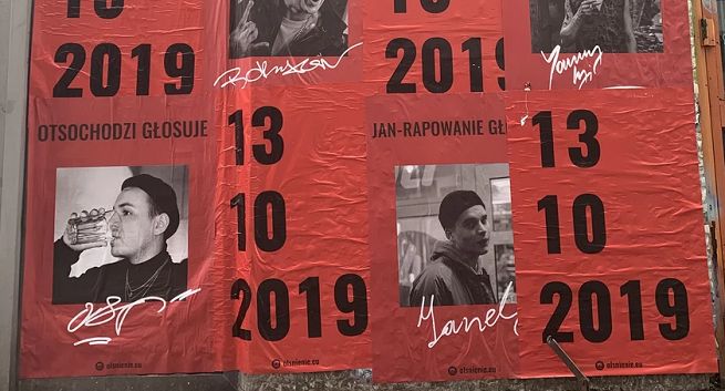 Taco Hemingway, Peja, Sokół, Żabson i Borixon w akcji zachęcającej do udziału w wyborach parlamentarnych