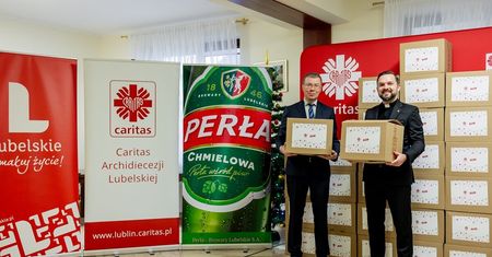 Browar Perła przekazał 400 paczek żywnościowych dla podopiecznych Caritas Archidiecezji Lubelskiej