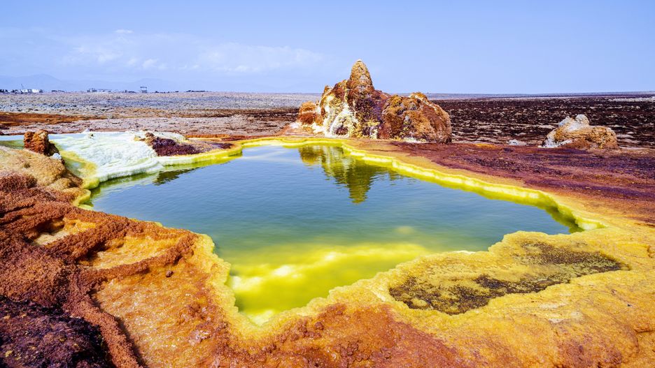 Krajobraz Dallol zachwyca i przeraża jednocześnie