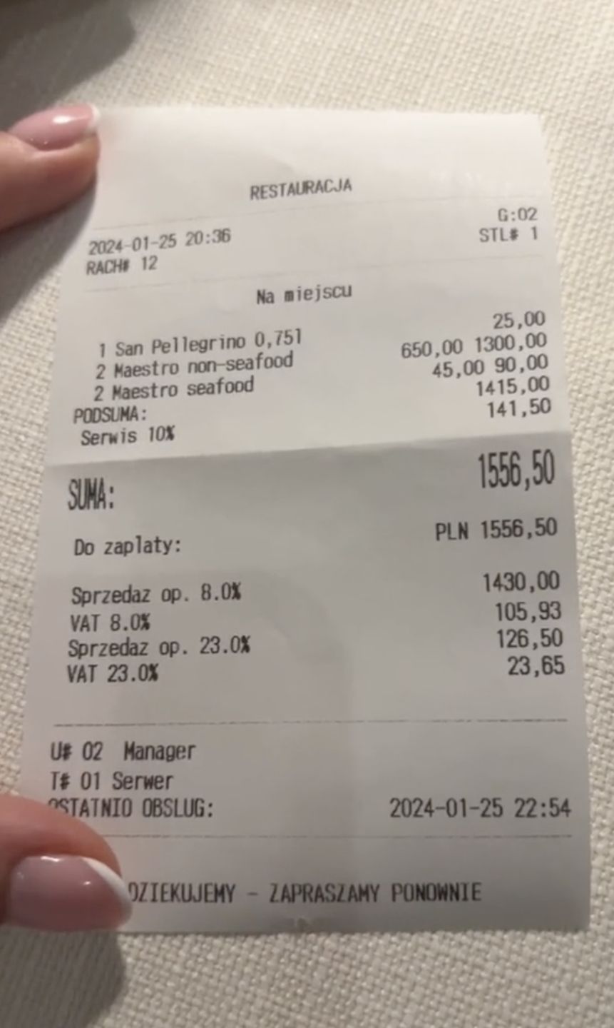 
Tiktokerka odwiedziła lokal z gwiazdką Michelin