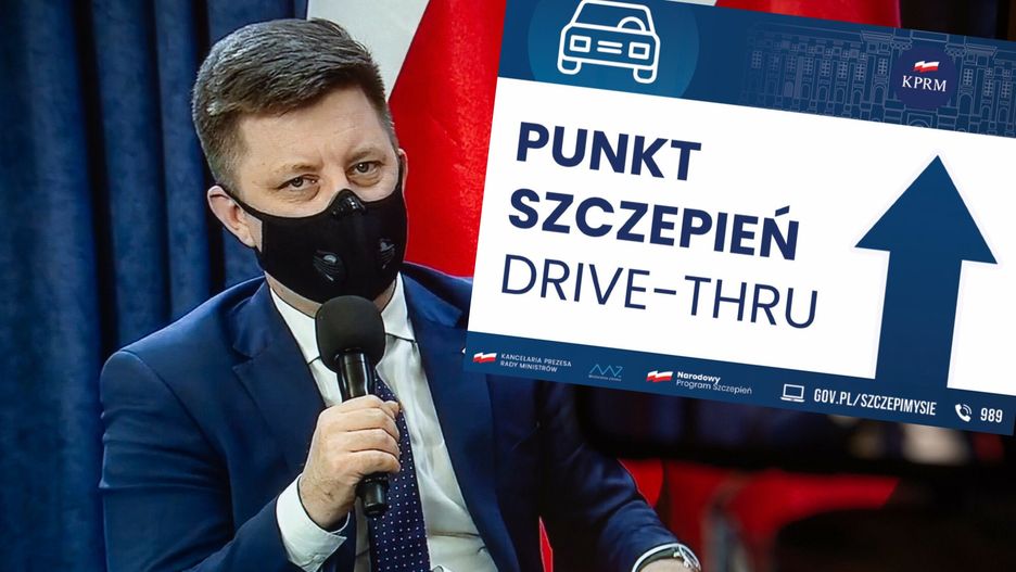 Nowy warunek dla punktów szczepień.  Muszą mieć tablice z logo KPRM 