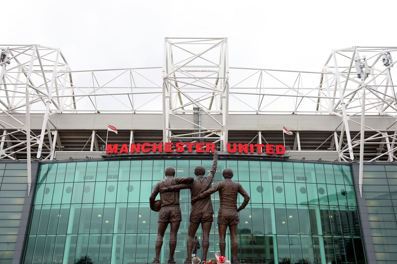 MANCHESTER, ENGLAND - SEPTEMBER 25: A general view outside the stadium ahead of the UEFA Europa League 2024/25 League Phase MD1 match between Manchester United and FC Twente at Old Trafford on September 25, 2024 in Manchester, England. (Photo by Jan Kruger - UEFA/UEFA via Getty Images)