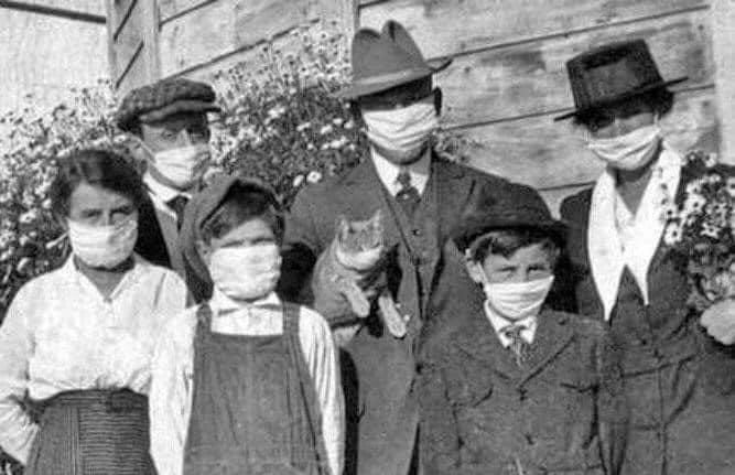 Rodzina w czasie epidemii grypy hiszpanki