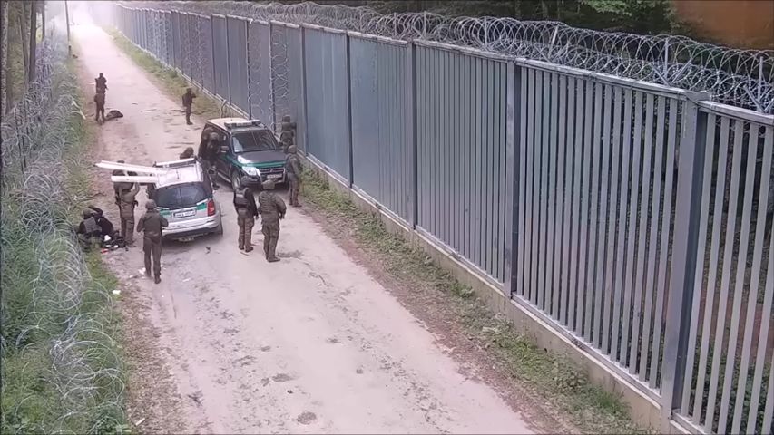 Incydent na granicy /ujęcie archiwalne/