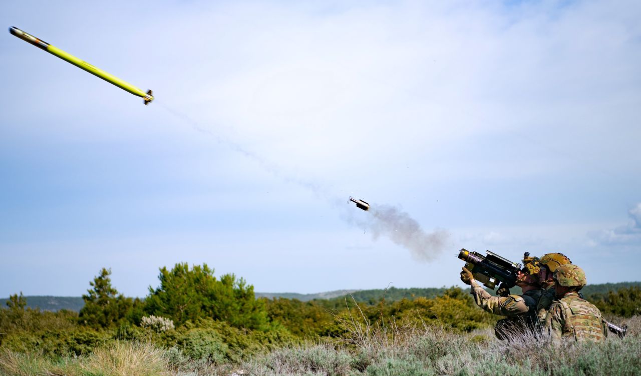 Odpalenie zestawu FIM-92 Stinger podczas ćwiczeń.