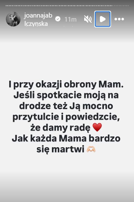 Joanna Jabłczyńska dodała kolejną relację