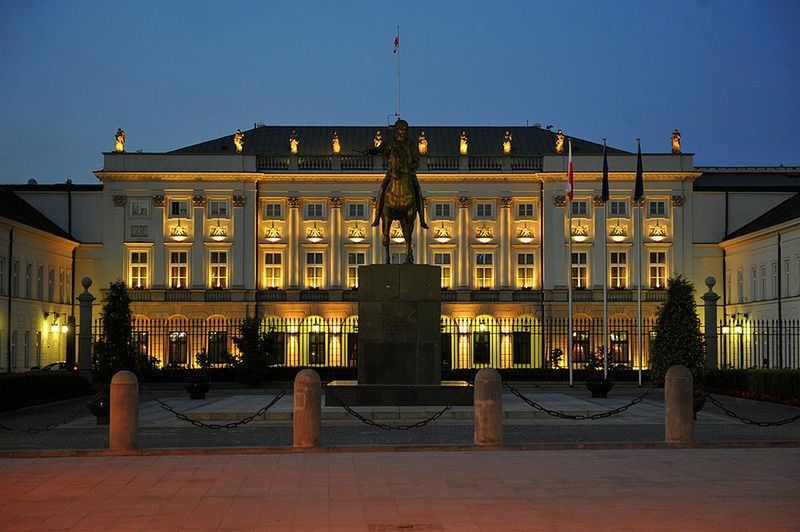 Iluminacja na Pałacu Prezydenckim upamiętni wybuch II wojny światowej!