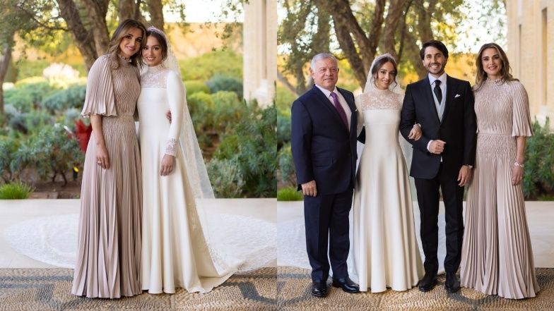 Król Abdullah, królowa Rania, księżniczka Iman i Jameel Alexander Thermiotis