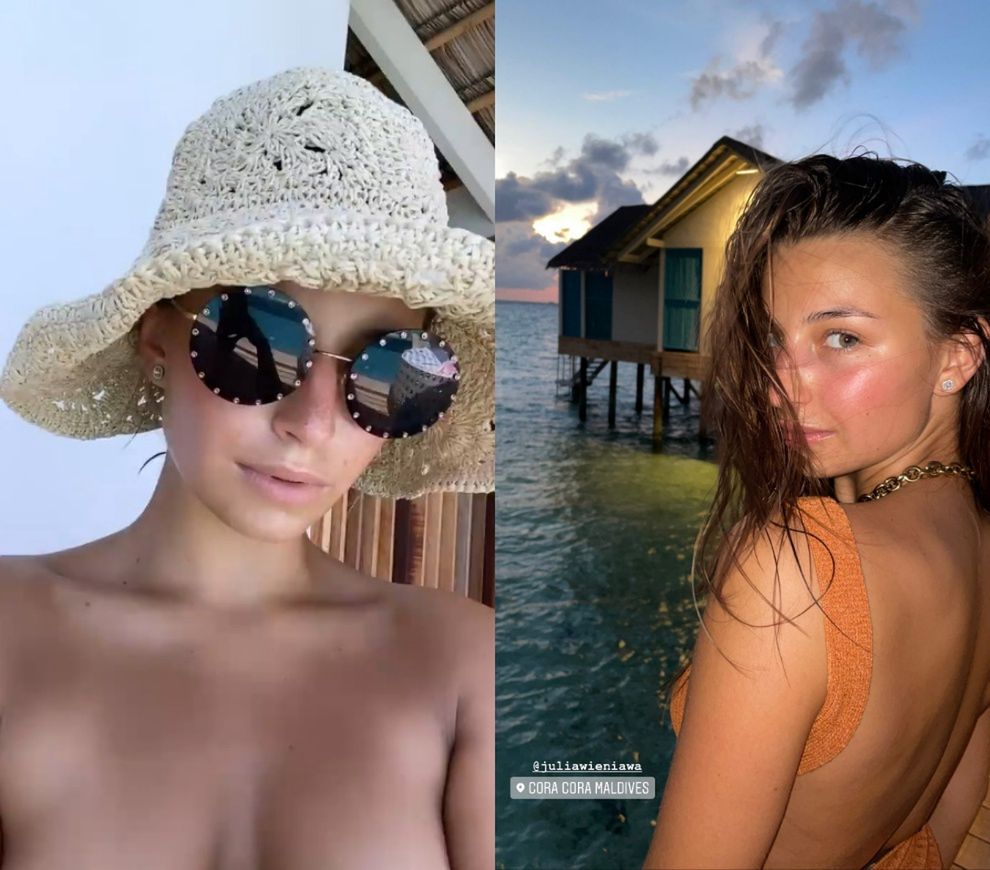 Julia Wieniawa i Nikodem Rozbicki na Malediwach