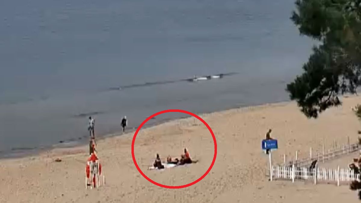 Ujęcie w plaży w Stegnach.