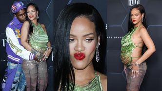 Rihanna i jej ciążowy brzuszek celebrują sukces marki kosmetycznej w spodniach za 30 TYSIĘCY (ZDJĘCIA)