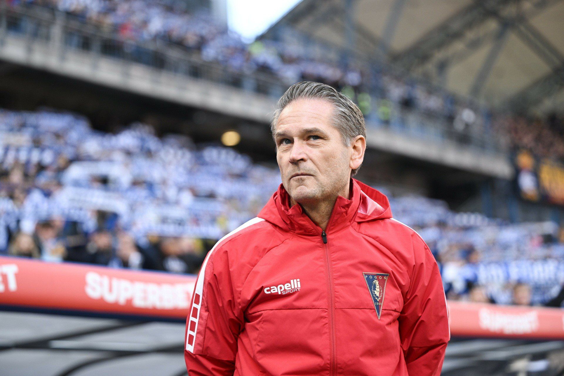 Trener Pogoni Szczecin Thomas Thomasberg