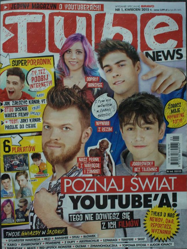 Poznajcie nową najbardziej hejtowaną gazetę. Tube News: magazyn o polskich Youtuberach! Co w środku? 2
