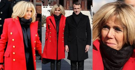 Brigitte Macron w skórzanych spodniach i płaszczu za 20 TYSIĘCY towarzyszy mężowi w Chinach (ZDJĘCIA)