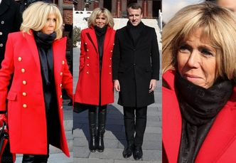 Brigitte Macron w skórzanych spodniach i płaszczu za 20 TYSIĘCY towarzyszy mężowi w Chinach (ZDJĘCIA)