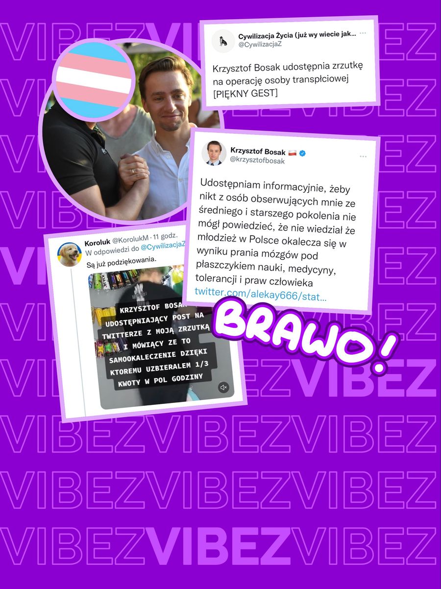 Krzysztof Bosak transpłciowy chłopak