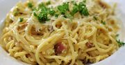 Makaron w sosie carbonara dla niejadka