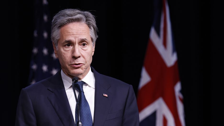 ANNAPOLIS, MARYLAND - AUGUST 06: U.S. Secretary of State Antony Blinken holds a joint news conference during the Australia-U.S. Ministerial Consultations (AUSMIN) at the U.S. Naval Academy on August 06, 2024 in Annapolis, Maryland. During the 34th AUSMIN, Austin was joined by Australian Deputy Prime Minister and Minister for Defense Richard Marles, Australian Foreign Minister Penny Wong and U.S. Secretary of Defense Lloyd Austin, who sought to show unity in the Indo-Pacific in the face of what they call China's destabilizing effects in the region. (Photo by Chip Somodevilla/Getty Images)