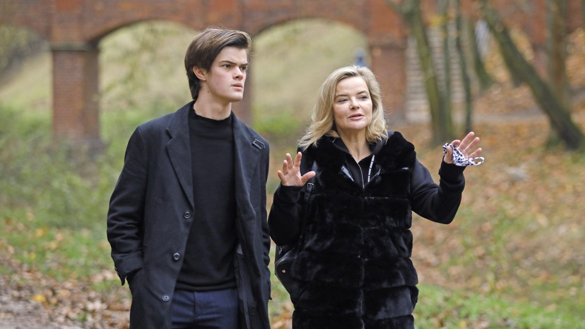 Monika Richardson z synem Tomaszem Malcolmem