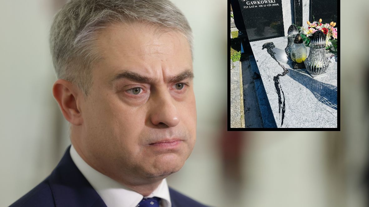 Krzysztof Gawkowski o zdewastowanym grobie ojca