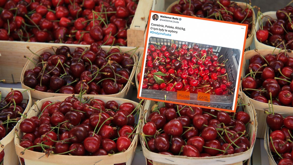 Były minister PiS o drogich czereśniach