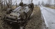 Pomorskie: Dachowanie skorodowanej Toyoty