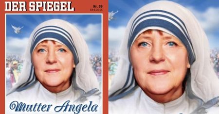 Angela Merkel jako MATKA TERESA na okładce "Der Spiegel"!