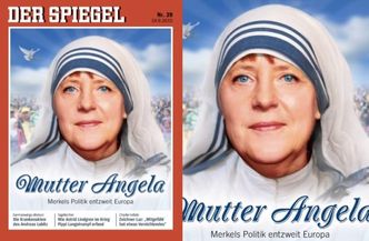 Angela Merkel jako MATKA TERESA na okładce "Der Spiegel"!