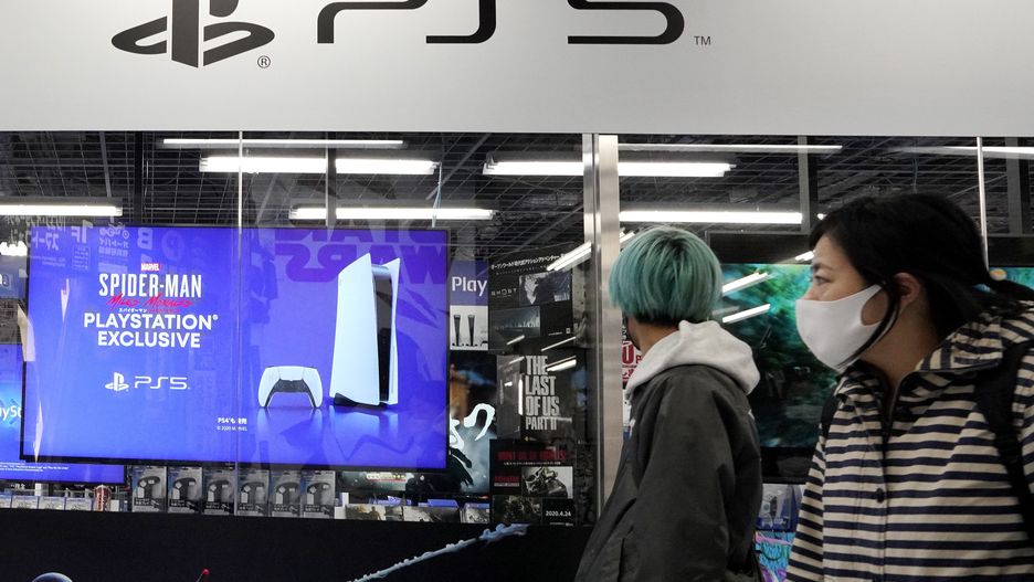 Reklama Sony PlayStaion 5 w Tokio
