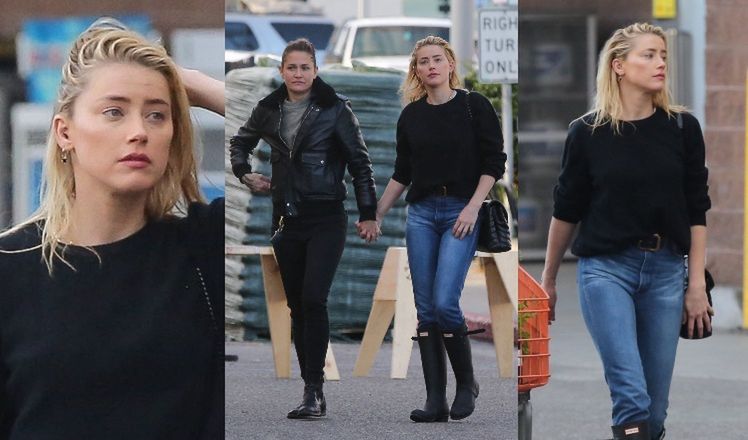 "Skromna" Amber Heard robi zakupy z ukochaną w Los Angeles. Pasują do siebie? (ZDJĘCIA)