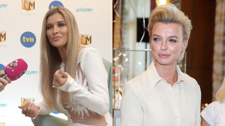 Joanna Krupa udziela Kasi Sokołowskiej  rad na temat wychowania dziecka